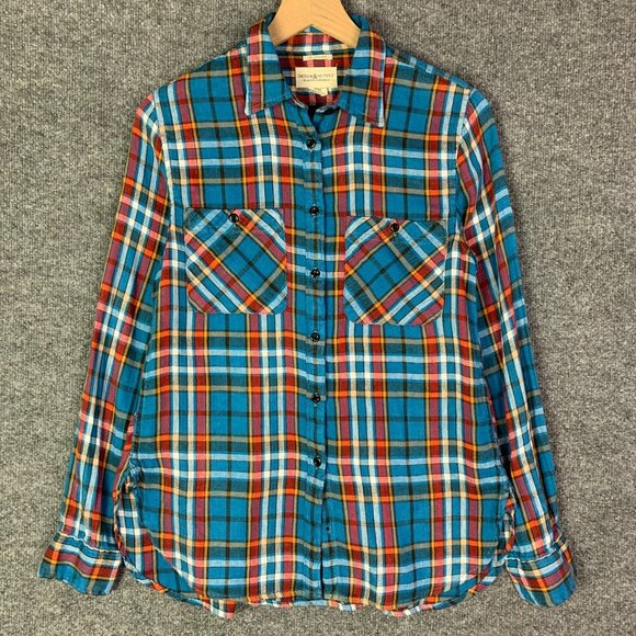 Denim & Supply Ralph Lauren Tops - Denim & Supply Ralph Lauren RL Utility Plaid Flannel Button-Up Shirt M Linen
